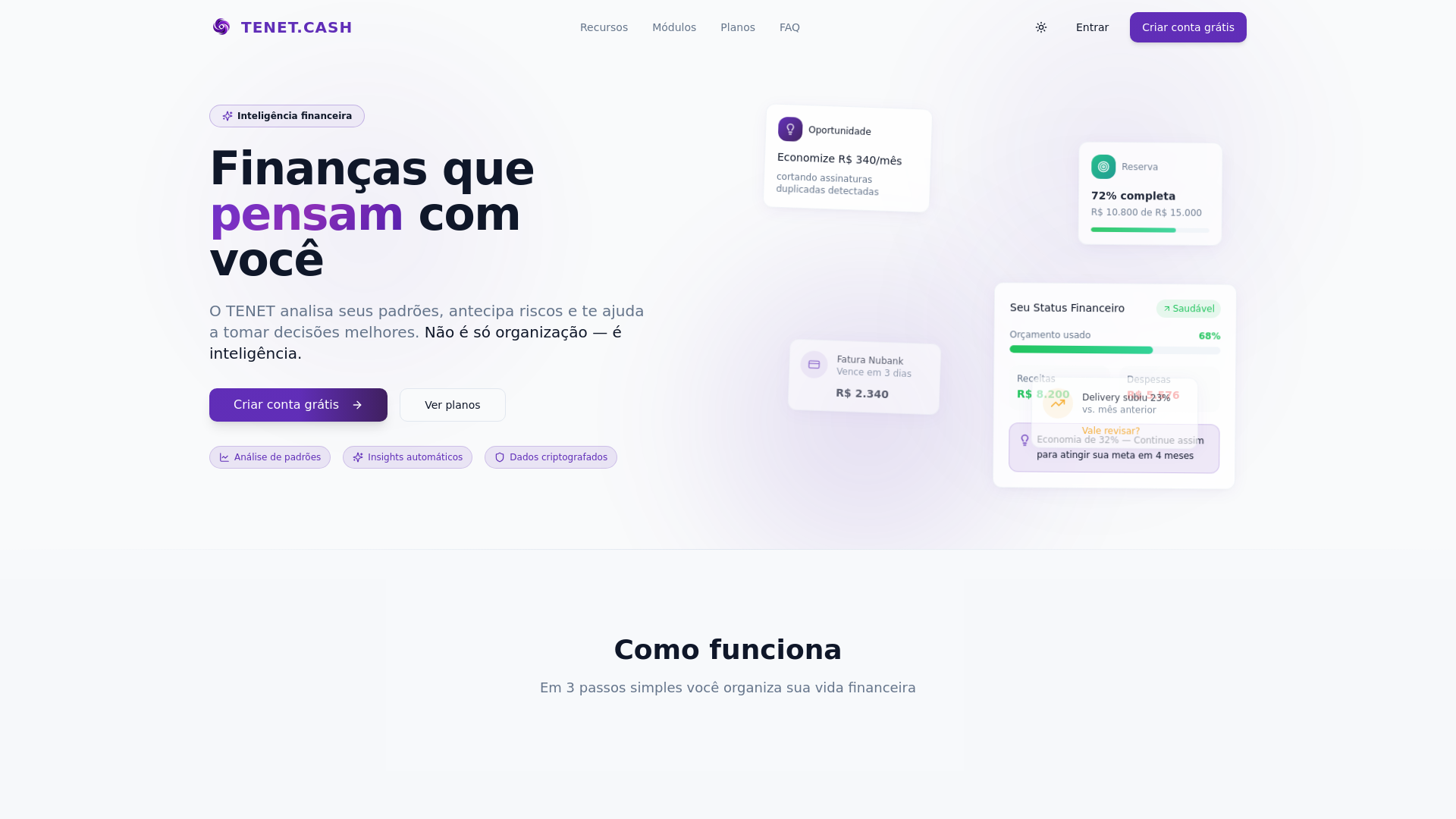 Z.Labs | TENET - Controle Financeiro