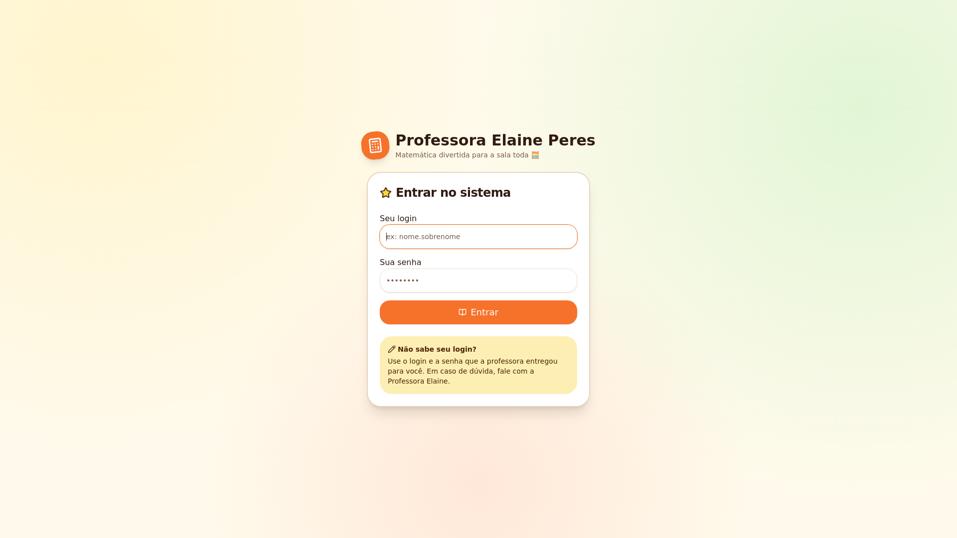Professora Elaine's Math Hub
